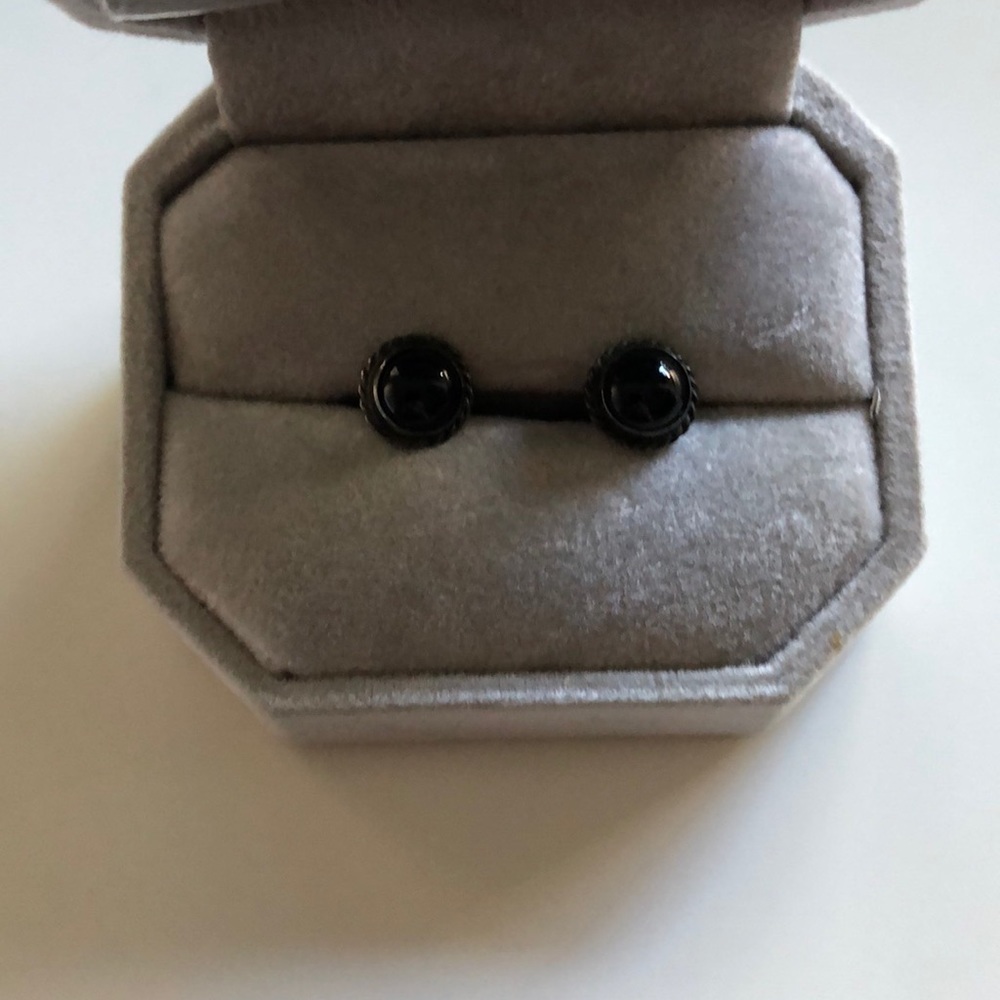Black onyx earrings
